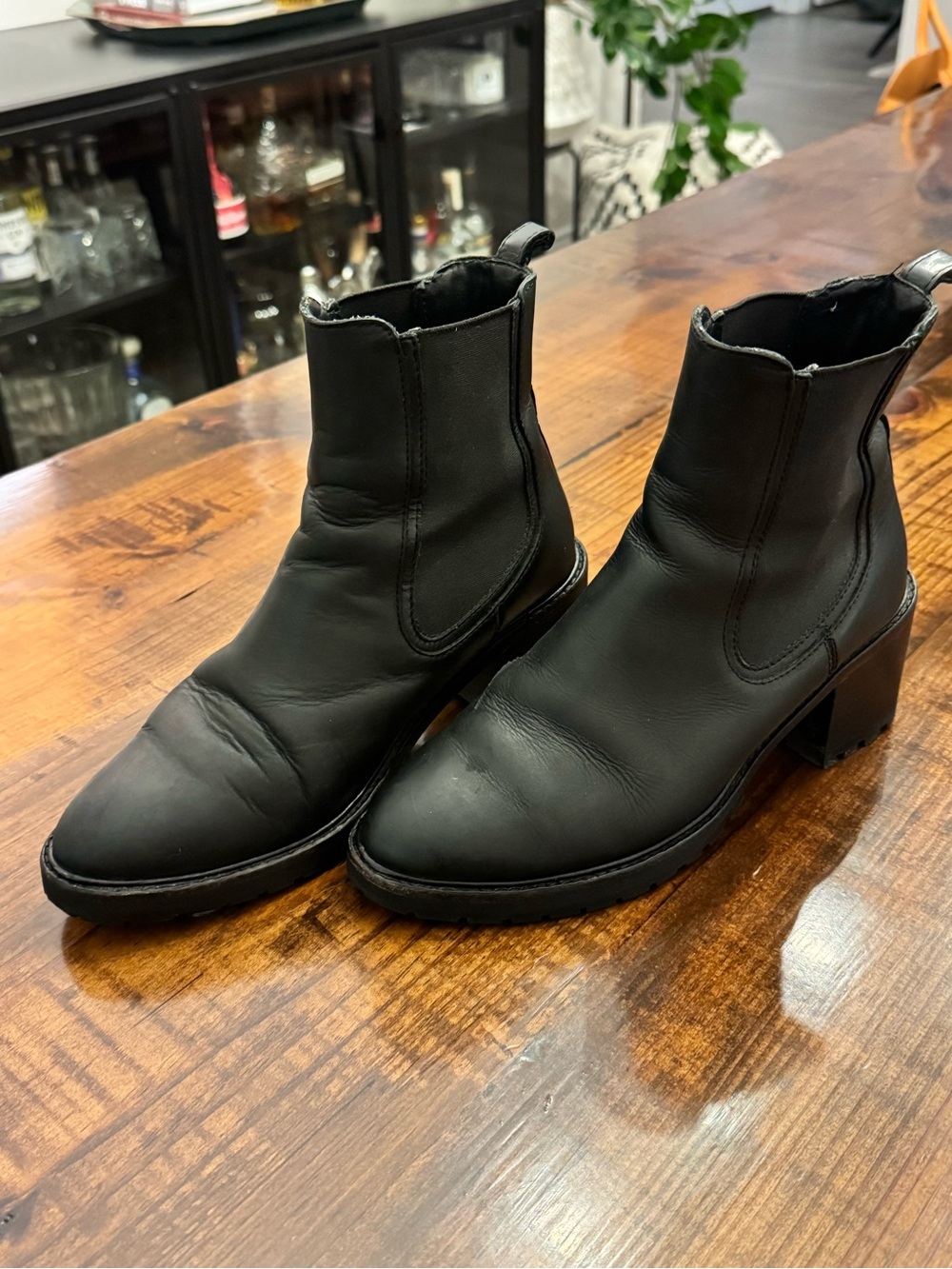 Thursday Boot Co Knockout Black Leather Chelsea Boots Women’s 8.5 - Picture 3 of 11